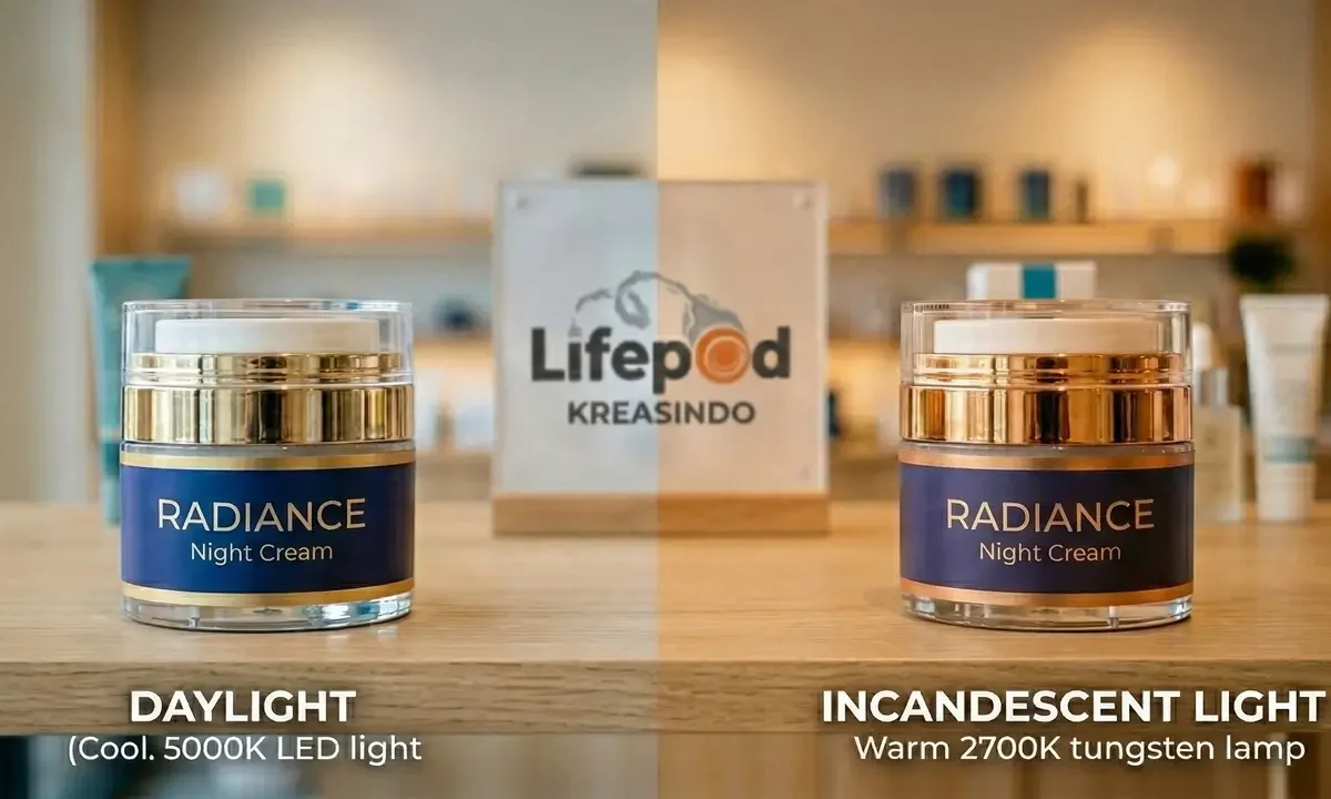 Perbandingan 2 sumber cahaya yang berbeda